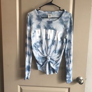 Pink long sleeve fitted tee